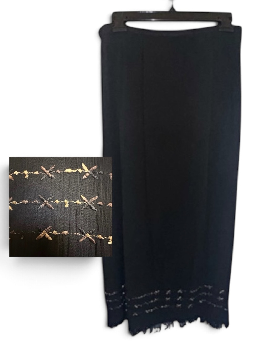 Vintage Norton McNaughton Calabria Black Long Skirt - New without Tags - Size PM